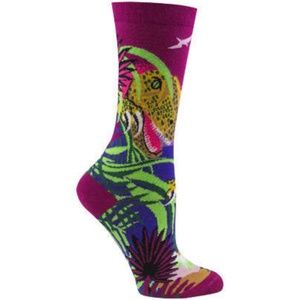 NWT Ozone women's socks T-Rex Dinosaur